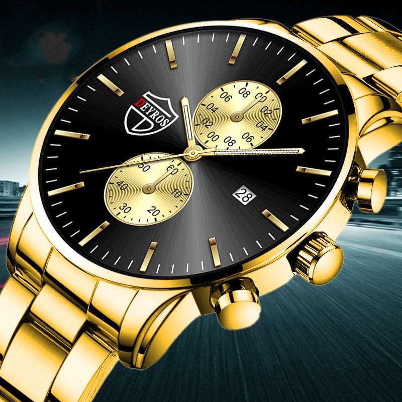 Men's Fashion Luminous Watch Stainless Steel - Mensclub.co.uk