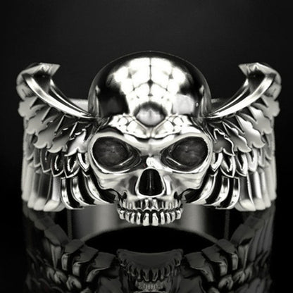 Mens Fashion Personality Punk Skull Ring - Mensclub.co.uk