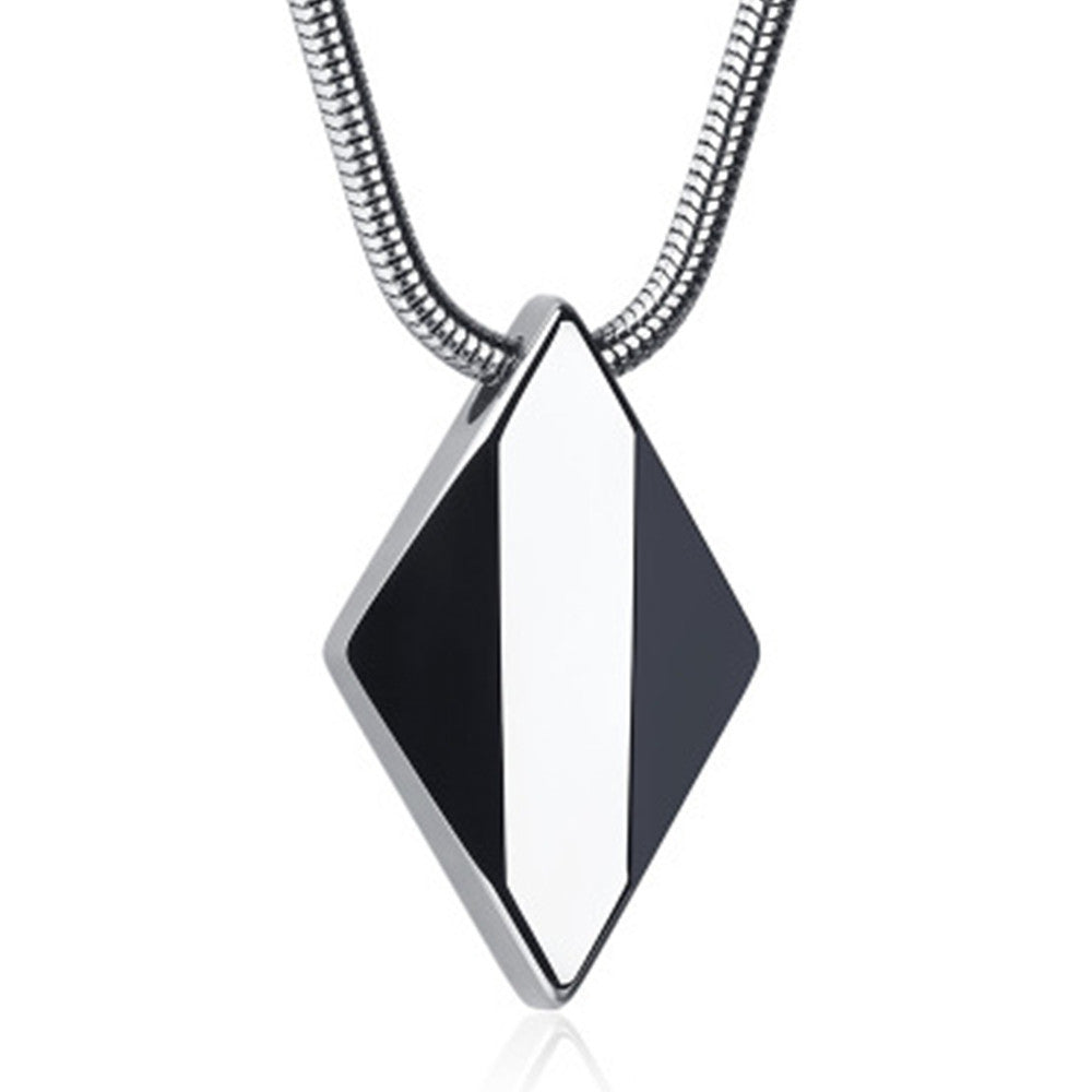 Stylish Tungsten Pendant Necklace for Men & Women | Multiple Color Options