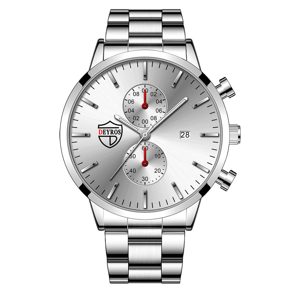 Men's Fashion Luminous Watch Stainless Steel - Mensclub.co.uk