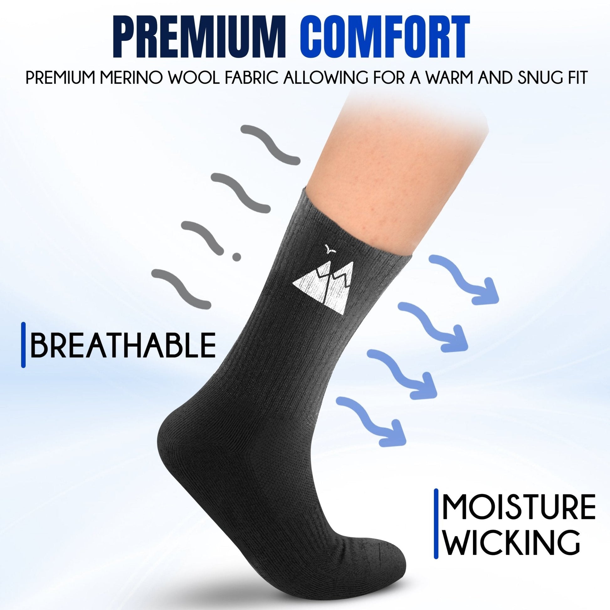 HikeWare Premium Merino Wool Socks-2