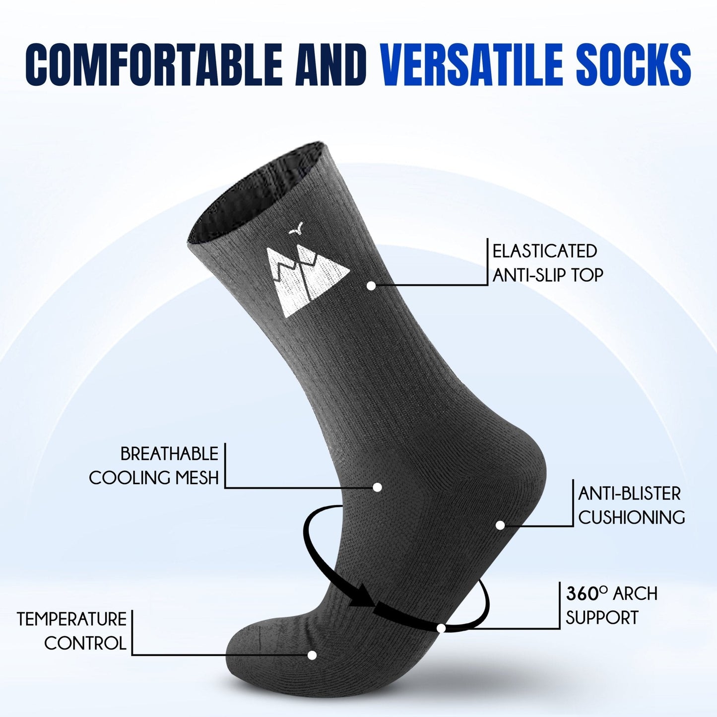 HikeWare Premium Merino Wool Socks-1