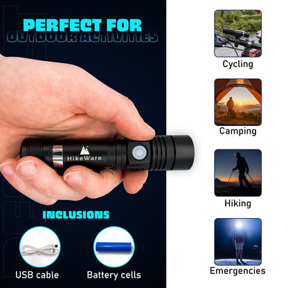 HikeWare Ultra Bright LED Pocket Flashlight - 2000 Lumens-4