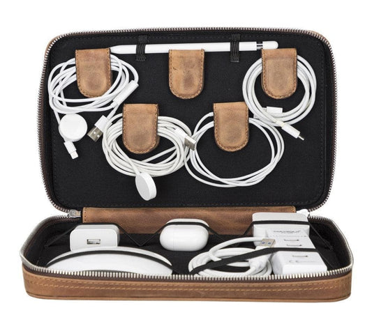 Leather Travel Cable Organizer-0