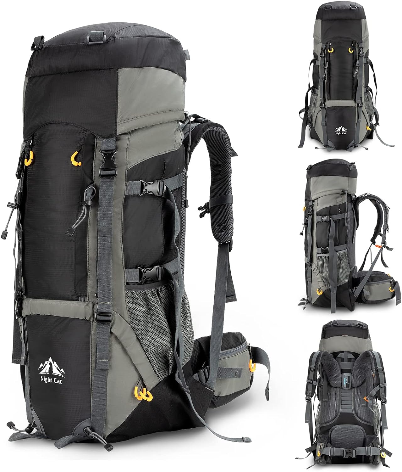 70L Night Cat Hiking Backpack with Internal Frame-1