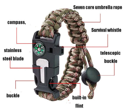 Parachute Cord Survival Bracelet-3